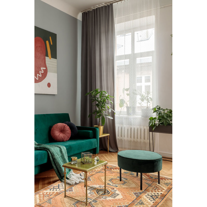 Tapis unique en cuivre 5 pi 4 po x 8 pi 0 po Jules Serapi