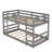 Twin Size Bunk Bed with Ladder and Solid Construction (No Box Spring Needed)