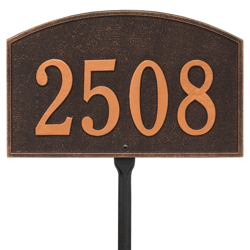 Plaque d'adresse pour pelouse Legacy, Oui, Bronze huilé