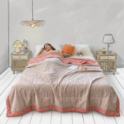 Aigbiot Home Cooling Bubble Quilt, Reversible Lightweight Bedding with Breathable Fabric, All-Season Comforter for Hot Sleepers,78.74x90.55inch