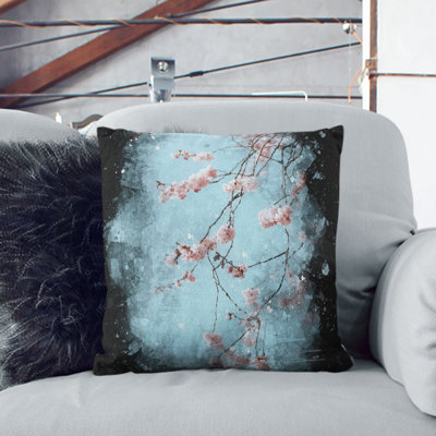 Floral Square Throw Cushion