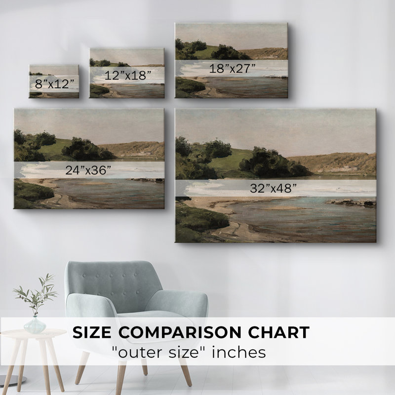 Paysages rétro-CMLxx - Cavas enveloppés de galerie, 24 x 36