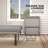 198cm Long Single Chaise with Cushions