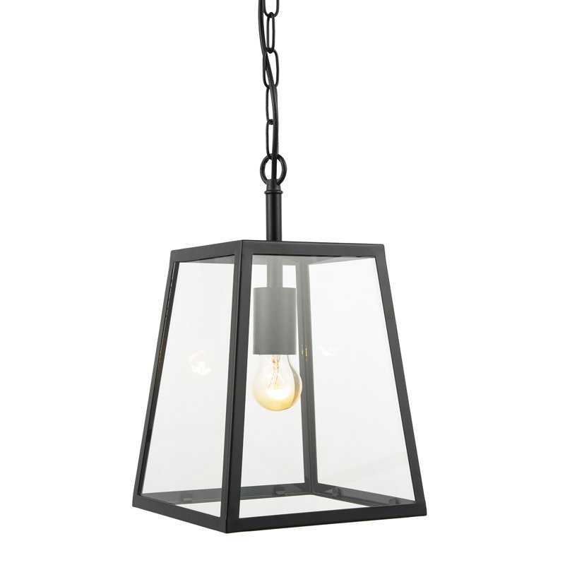 1 - Light Matte Black Lantern Pendant