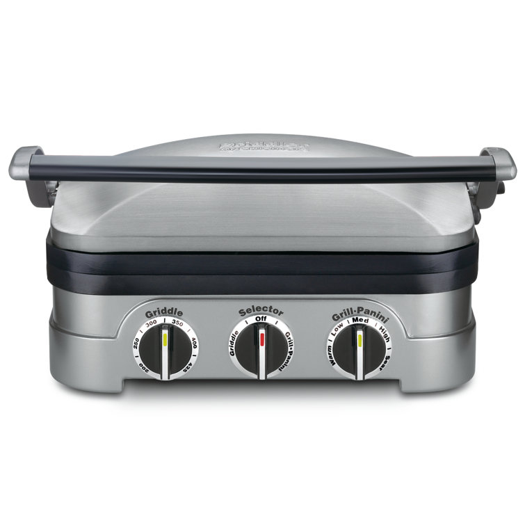 Cuisinart Griddler Countertop Grill, Brushed Stainless Steel Gr-4n