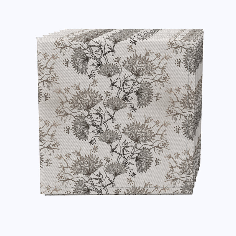 Cotton Floral Square Napkin