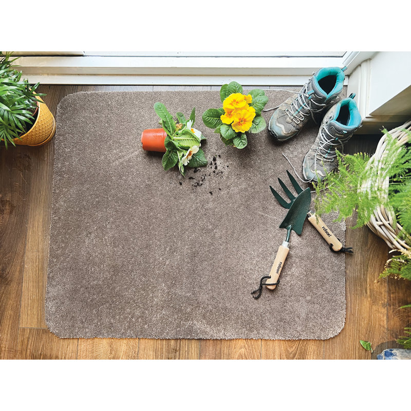 So Soft Indoor Doormat, Rectangle 50 x 75 cm, Grey