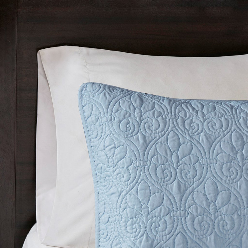 Reversible Quilt Set Blue King/Cal King