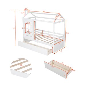 Isabelle & Max™ Mcclean Slat Storage Bed | Wayfair