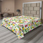 Moutarde, vert olive pâle / floral 2