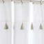 Rideau de douche simple à rayures 100% coton Panama-441352056