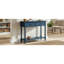 Console Trexm Daisy Series avec deux tiroirs et une tablette inférieure (bleu marine foncé)-124923110