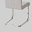 Chaises de salle à manger modernes, chaise d'appoint rembourrée en similicuir à haut dossier avec pieds en métal argenté-1320193370-1320193382-1320193383