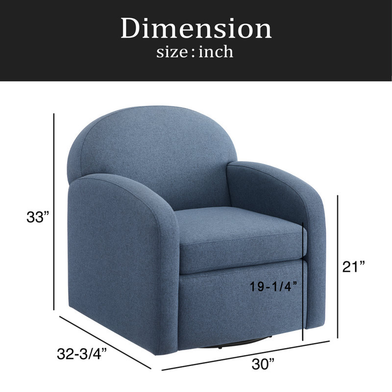 Chaise pivotante, Bleu