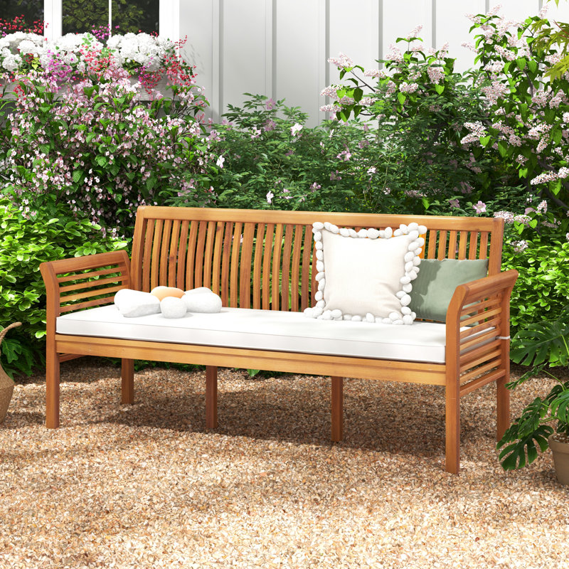 Solid Wood Outdoor Bench