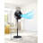 BFP Series BLACK+DECKER Adjustable Oscillating Fan, 3 Speed Settings with LED Control Panel, Fan with Pedestal-25300929