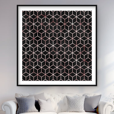 Symmetry - Motif rose avec motif mat pour la décoration intérieure