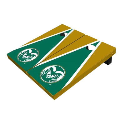 NCAA Alternant Triangle Cornhole Board