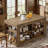 63" Kitchen Island with Storage, 3-Tier Farmhouse Wooden Stationary Island Table with Large Worktop & Leg Room