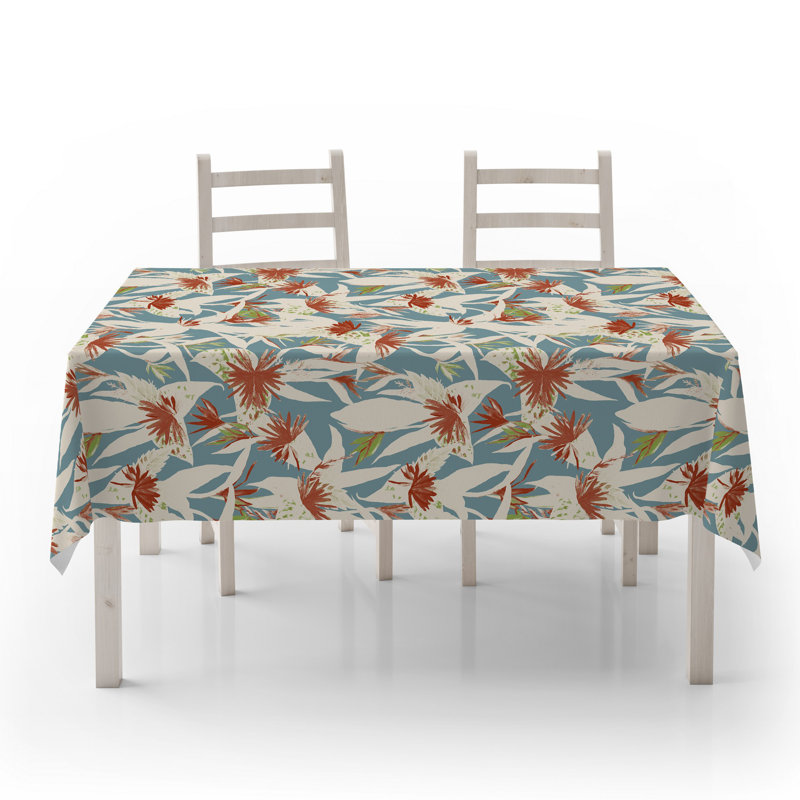 Washable Tablecloth (55 x 71 in), 50% Cotton / 50% Polyester, Easy Care, Machine Washable at 86°F, Tumble Dryer Safe, Ironable | Perfect for Dining Room & Special Occasions, Elegant and Durable Design