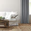 Ensemble de 2 rideaux en coton gris avec œillets Shay-109899642