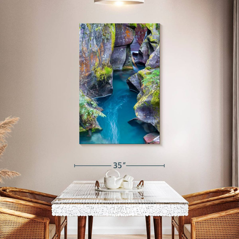 Alvord Glacier National Park River, 48" H x 32" W