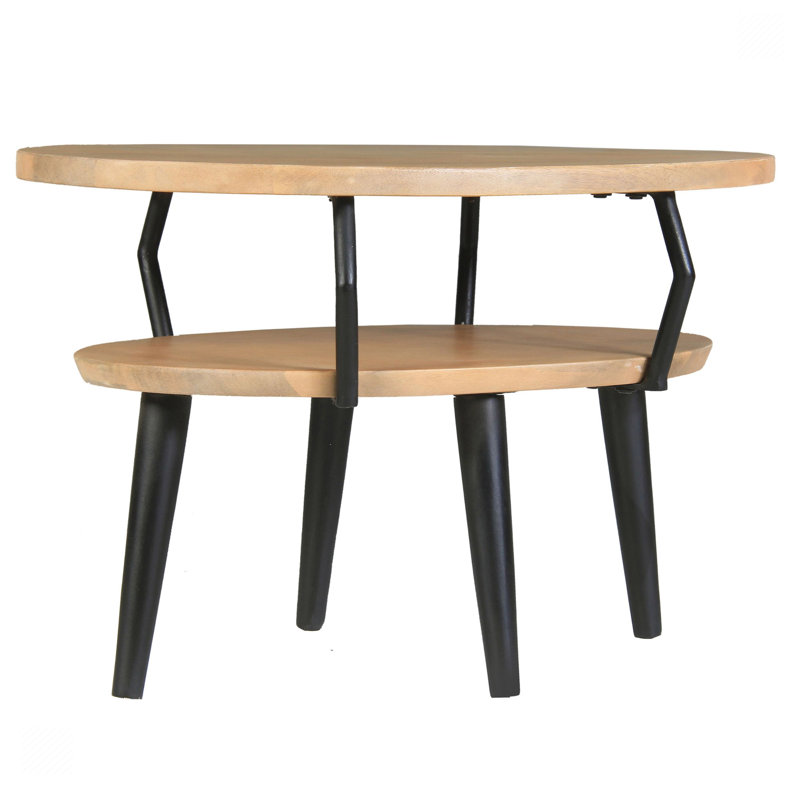 Kathelean Solid Wood Top Coffee Table