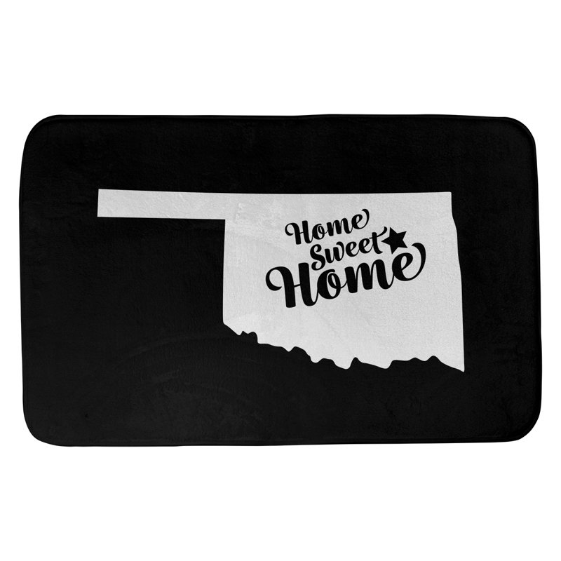 Tapis de salle de bain tulsa doux home, l 21 po x L 34 po, Noir