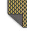 Tapis jaune/noir tissé à la machine-523012684