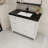 Eolia 41.61 " W Freestanding Standard Free Standing Single Double Single Vanity Bathroom Vanity With Plastic Top-880787116