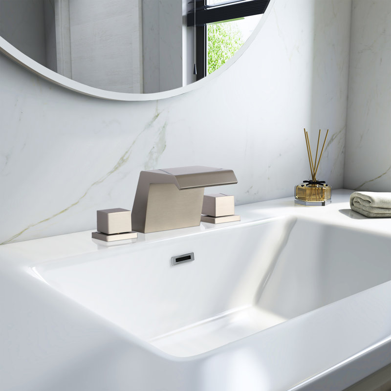 2-handle Bathroom Faucet, Brushed Nickel