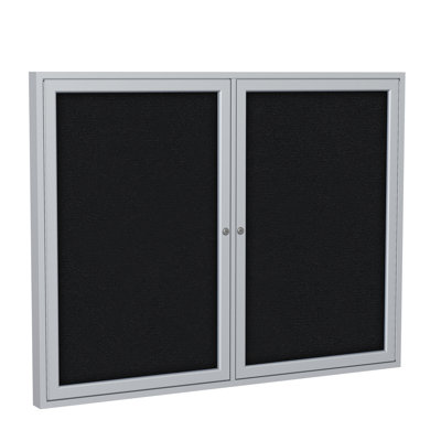 Enclosed Fabric Bulletin Boards Ghent No Fabric Enclosed Cabinet Metal Bulletin Board