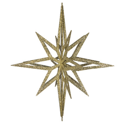 Vickerman 3D Glitter Star Ornament