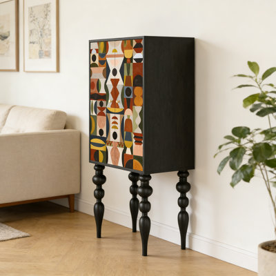 Black Rectangular Console Table