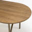 Arpita Oval Solid Wood Top Metal Base Dining Table-204015787