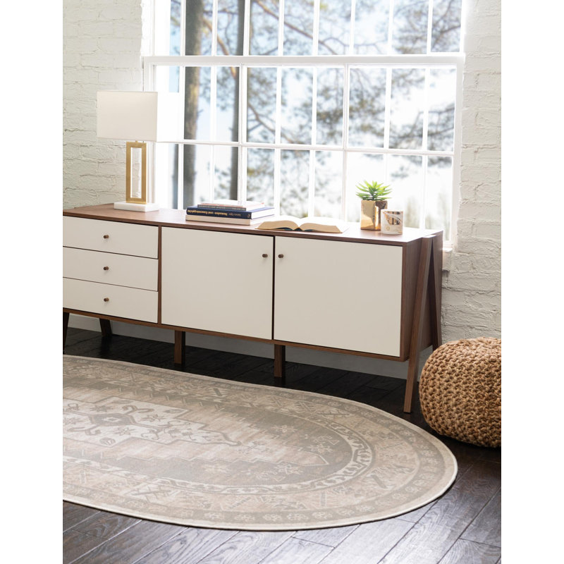 Matthei Oriental Indoor Rug, Oval 8' x 10'