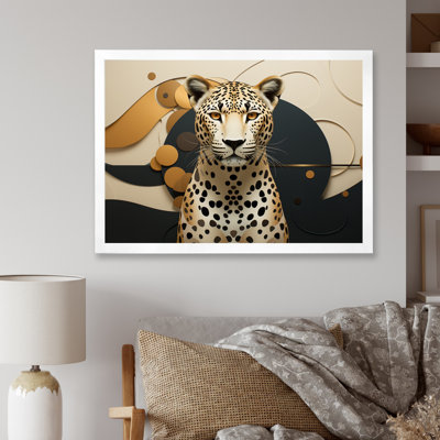 Leopard Elegance Geometric - Leopard Wall Art