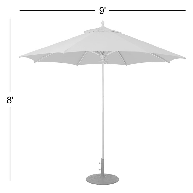 Parasol de marché 9 pi Nadasha, Spectre indigo Sunbrella® toile