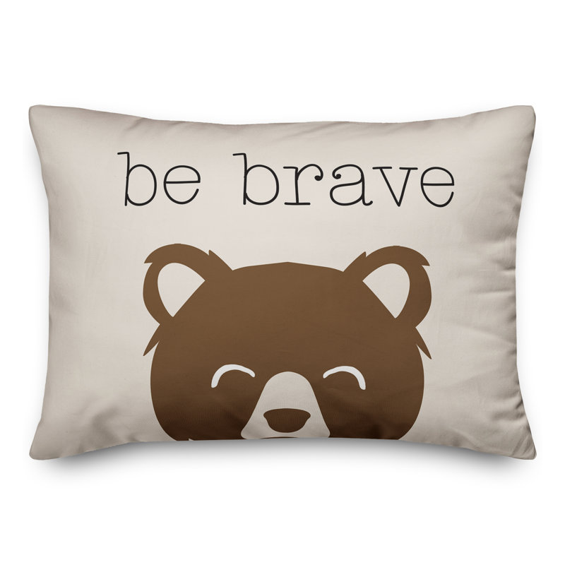 Coussin intérieur / extérieur Be Brave, Rectangle, H 14 po x l 20 po