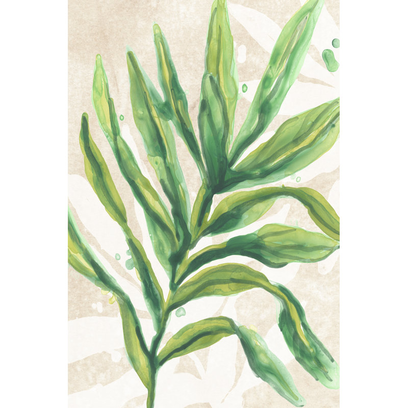 Parchment Palms I - Art Prints, Black Floater Framed, 122 cm H x 81 cm W