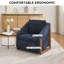 Fauteuil rembourré Chenille