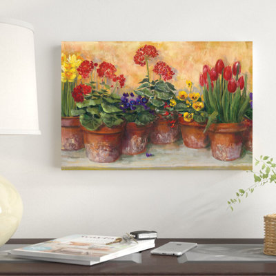 " Spring In The Greenhouse " by Carol Rowan Painting Print