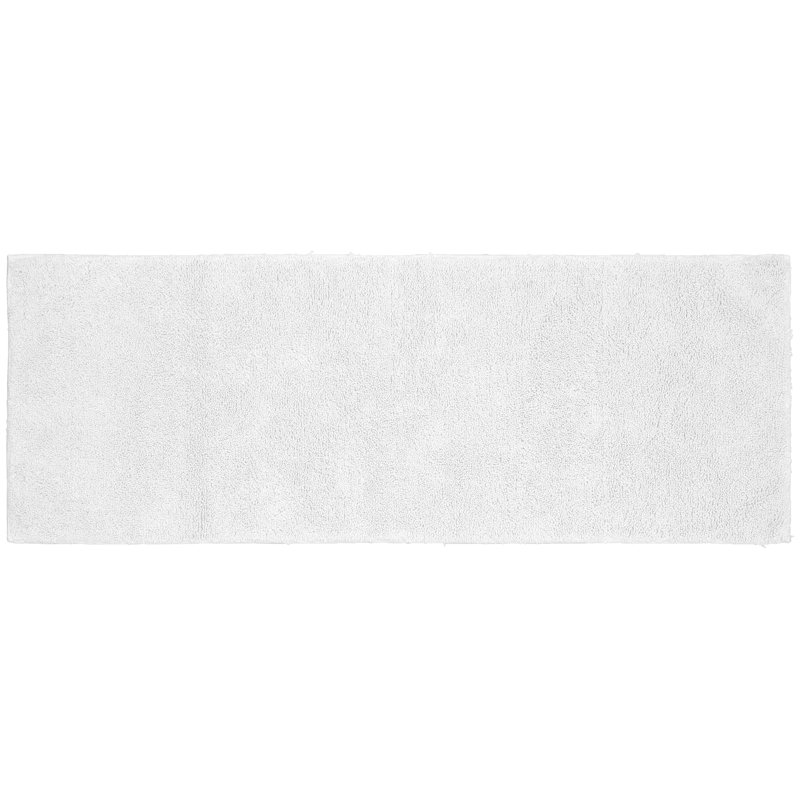 Tapis pour salle de bain Roanoke, Tapis de couloir 22 po x 60 po, Blanc