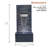 Outdoor Weather Resistant Floor Fountain with Light