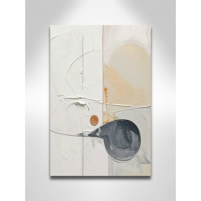 «Plastering III» par Alonza Saunders, Ne s’applique pas, L 12 po x H 18 po, Toile tendue