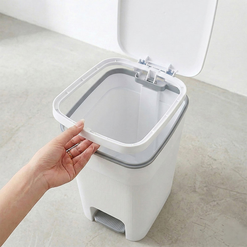 Pp Manual Lift Waste Bin, 25L