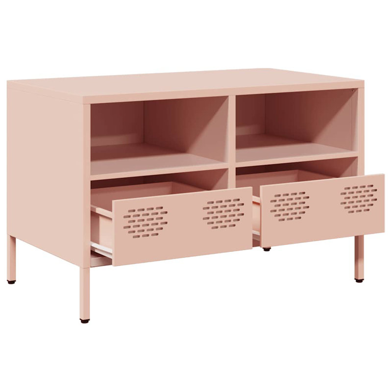 Athanasius Unfinished TV Stand for TVs up to 24", Pink, 68cm