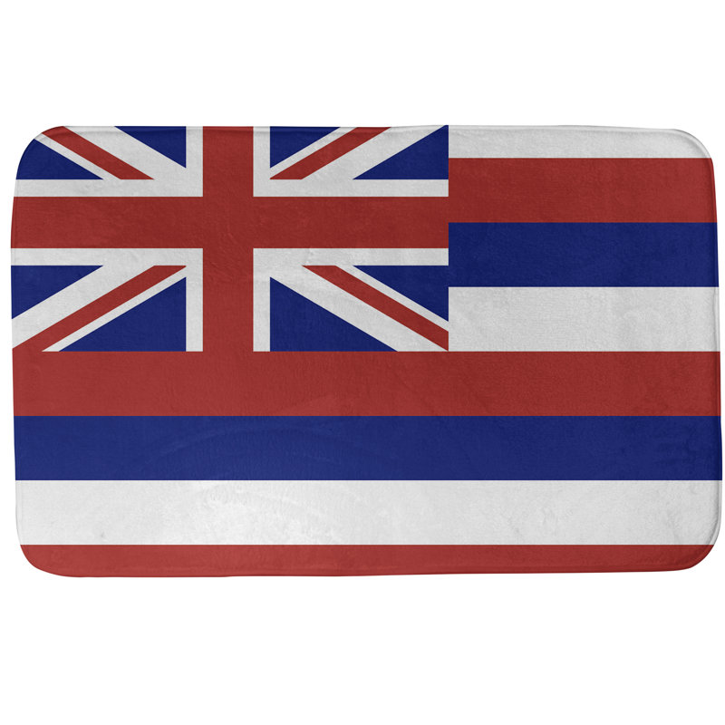 Tapis pour salle de bain à drapeau honolulu Fawcett, l 17 po x L 24 po