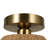 Twine 1-Light Semi-Flush Mount - Brushed Gold