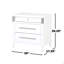 3-Drawer Nightstand With Felt Lined Top Drawer